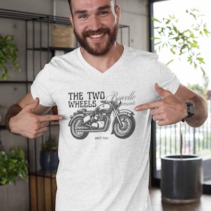 The Two Wheels T-Shirt, Vintage Biker Tee, Motorcycle Gift for Men, Unisex Rider Shirt, Cool Moto Graphic Tee