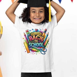 Kids Back to School Tee, Fun Classroom Shirt, Colorful Kids T-Shirt, School Spirit Tee, Perfect for Back to School Events