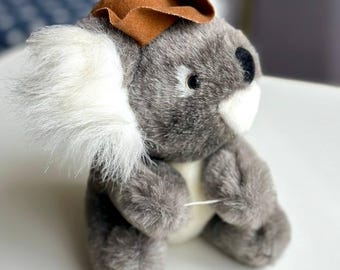 Vintage Plush Koala Bear Souvenir: Kanley Toys, Damaged Hat - Etsy