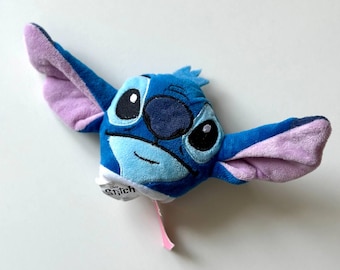 Disney toy Stitch Plush Head – 9 in  Mini Finger Puppet / Interactive Plush Disney H&A, Soft and Collectible