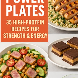 35 High-Protein Recipes/Digital Cookbook/ health living/ self care/ recipes/ Healthy Meals,/Smoothies/ snacks/ protein diet/ PDF Download