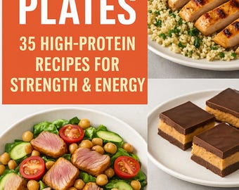 35 High-Protein Recipes eBook, Healthy Meals (PDF Download)