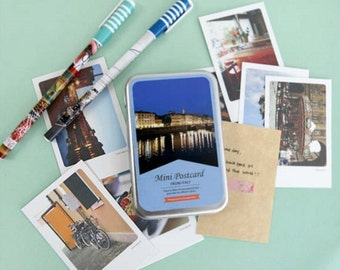 Photo Mini Postcard - From Italy (Tin Case 40 sheets)