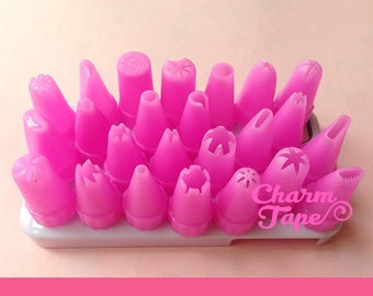Plastic Piping Tips (Bigger Size) - For Deco Cream 24 pieces