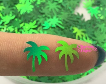 Palm tree Holographic Loose glitter trees glitters UV resin, solvent resistant glitter, tumbler decoration