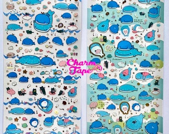 San-x Jinbesan sticker sheet whale shark ss1049 ss1050