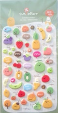 Fruit Puffy Deco stickers art sticker - Bittersweet by Suatelier 1 Sheets SS1005 product logo