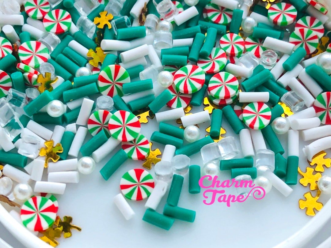 Jingle Bell Mix Candy Sprinkle Confetti Polymer Clay Holiday Topping ...