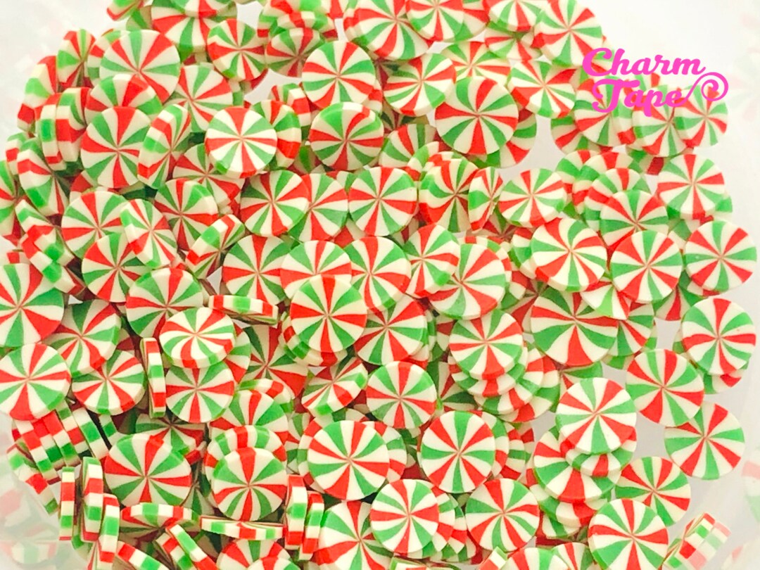 3g/15g/50g Peppermint Candy Sprinkle Confetti Polymer Clay Etsy