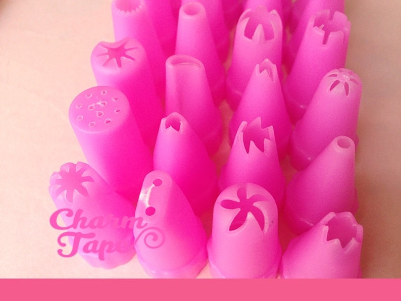 Plastic Piping Tips Bigger Size For Deco Cream 24 pieces Etsy