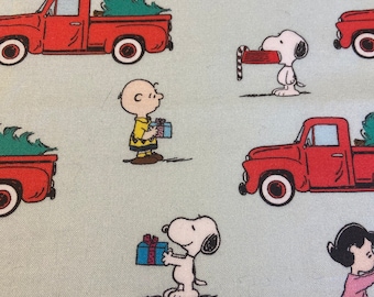 Snoopy Christmas fabric