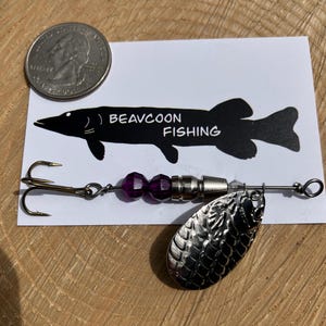In-line Spinner (Silver Indiana Blade) Fishing Lure