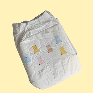 ABDL Vintage Inspired Bear Clear Diaper Nappy Tapes
