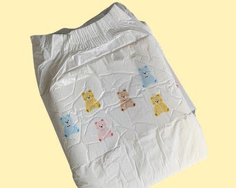 ABDL Vintage inspirierte Bär Klarsicht-Bänder