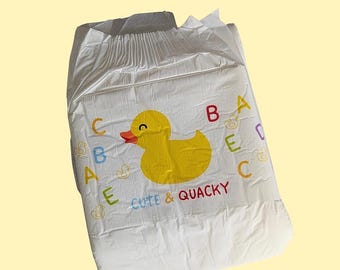 ABDL Vintage inspirierte Ducky Clear Windel Tapes