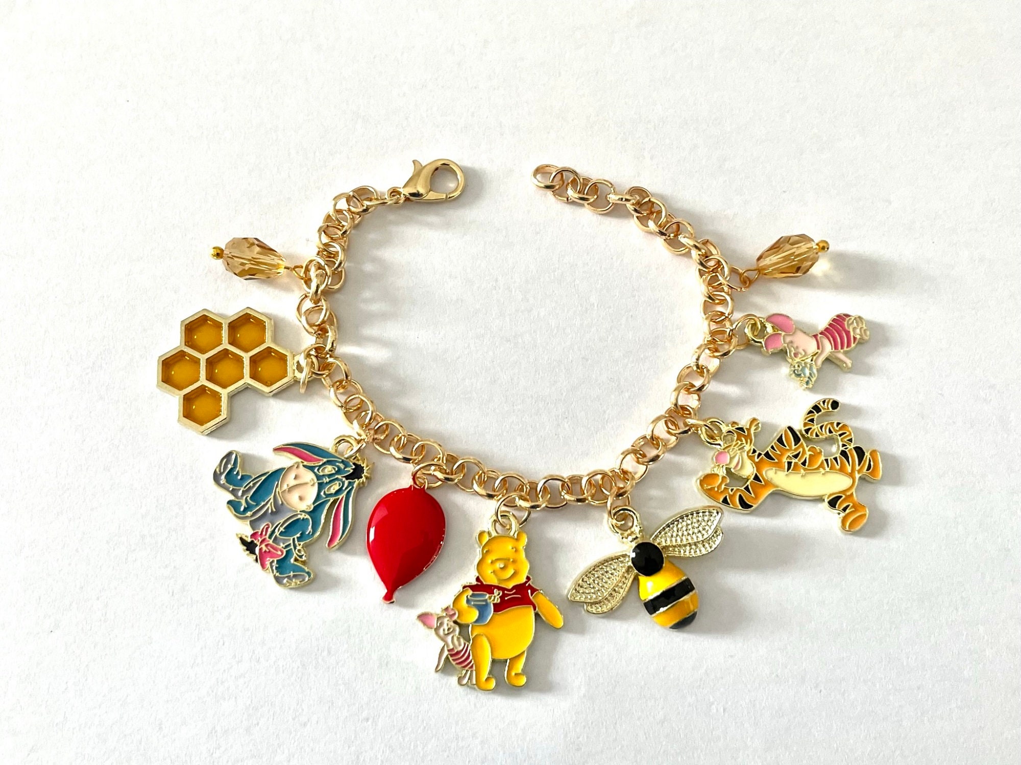 G-Ahora Piglet and Pooh Bear Bracelet Set of 2 India | Ubuy