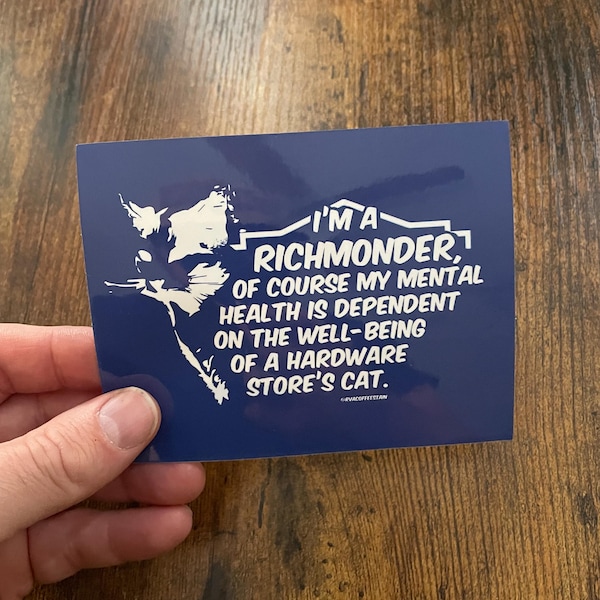 Francine Richmond Sticker | 4.4" x 3.5" | RVA | Vinyl Glossy Sticker | RVA Sticker