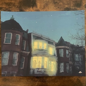 A Few Richmond Friends Over  | Richmond Art | RVA | Richmond Gift | RVA Coffee Stain | The Fan