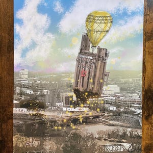 Southern States Silos Take Flight | Richmond, VA | RVA | Richmond Local Art | RVA Coffee Stain