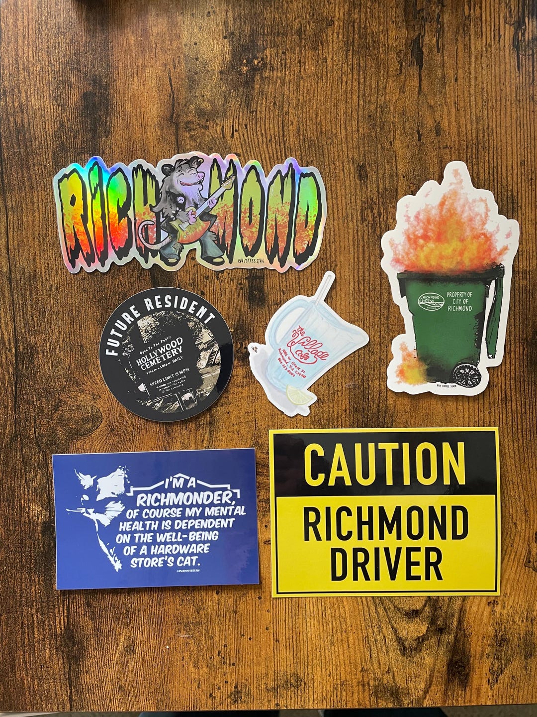Iconic Rva Signs Richmond Sticker Pack by RVA Coffee Stain | Richmond VA | RVA Sticker ...
