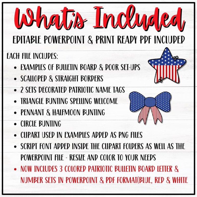 4th of July Classroom Decor Printable | Patriotic Bulletin Board Kit ...