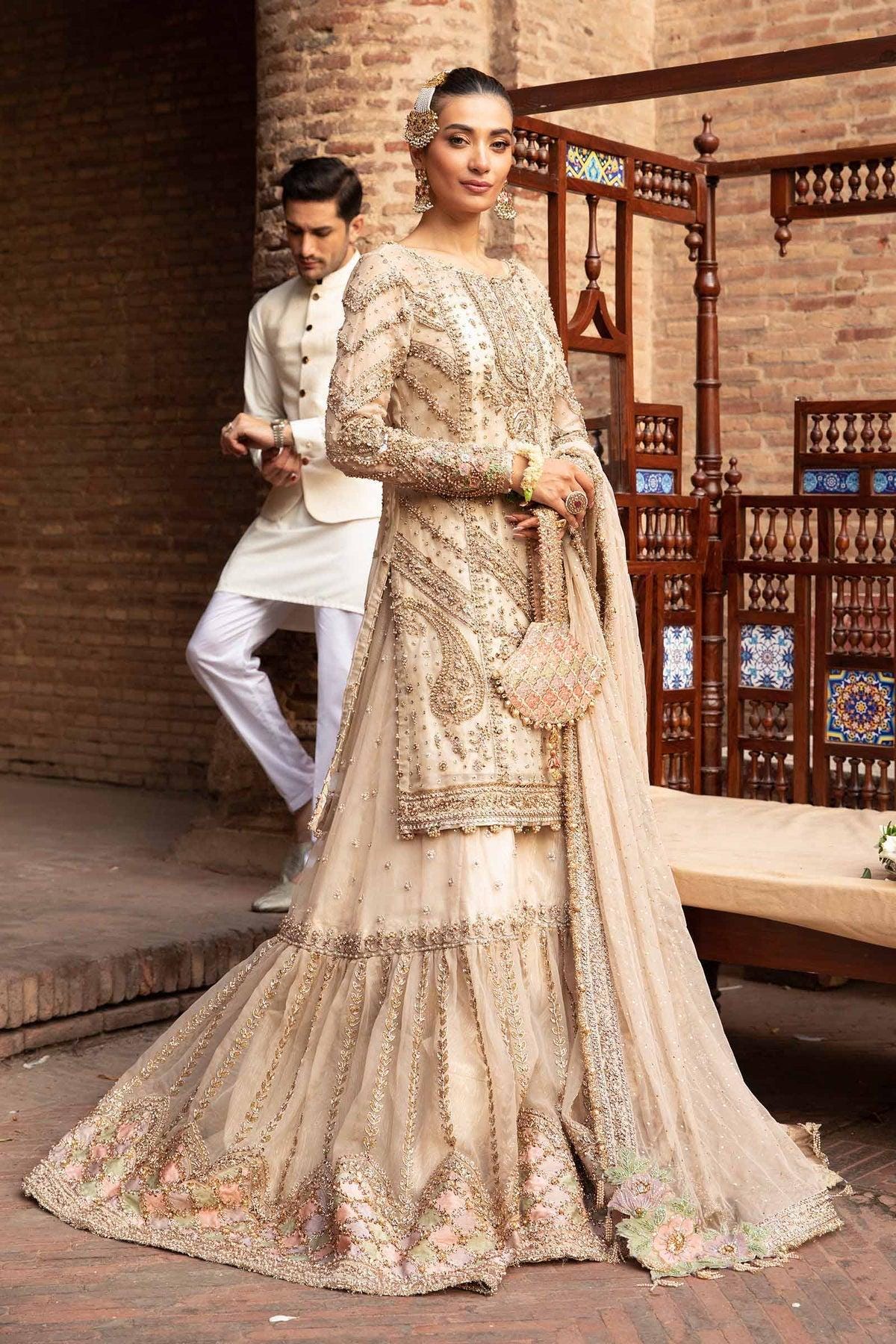 Modern Simple Design Wear Sharara Suit Designs For Wedding Pakistani Bridal  Dress In Tissue Kameez Gharara