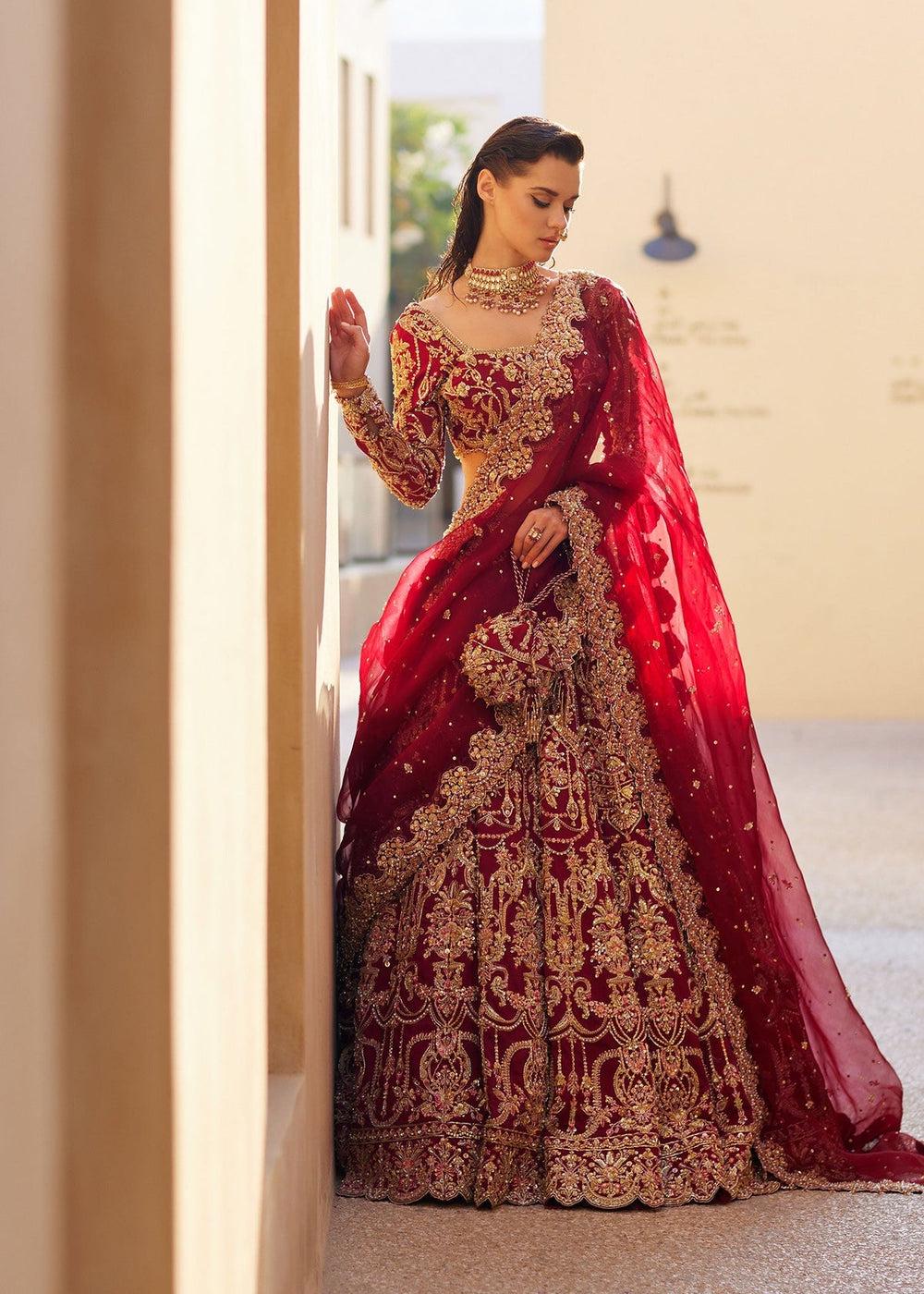 Red and Gold Bridal Lehengas - Etsy