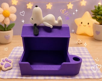 Snoopy Post-it/Stiklapp med enkel pennhållare 3D-utskrift