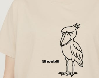 Shoebill T-Shirt ,Funny Bird Tee, Don't Ask, This Is My Default Mode,Kawaii tops /Comfort Colors/ Shoebill fan, Fun Gift for Animal Lovers,