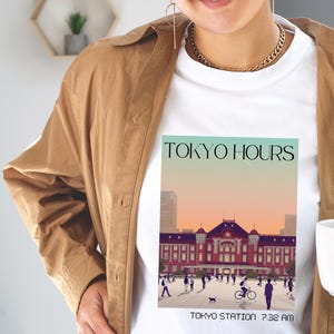 Tokyo Station T-Shirt: City Pop Japan Travel Tee - Comfort Colors