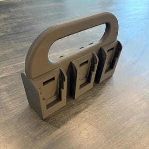 DeWalt 6-Place Battery Holder Organizer Rack – Durable Power Tool Storage for Home Workshop & Garage