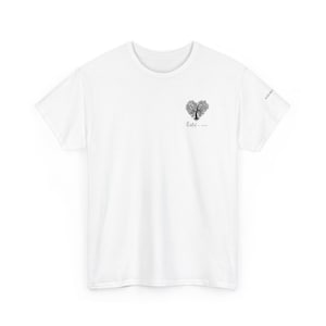 T-Shirt mit Herzskizze „Pläne, die dir Hoffnung und eine Zukunft geben“ | Inspirierendes Glaubens-T-Shirt