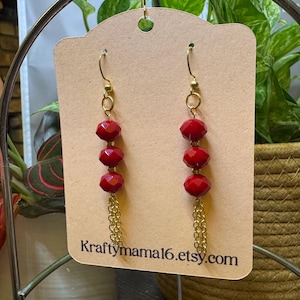 Dangle Earrings. Long Earrings. Silver Earrings. Glass Beads. Tassle Earrings