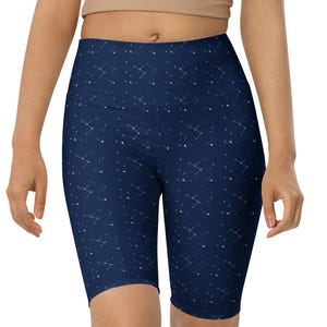 Pantalones cortos de ciclista con mapas estelares