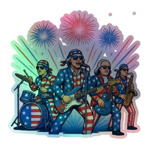 1776 Liberty Rockstars II - Adesivi olografici