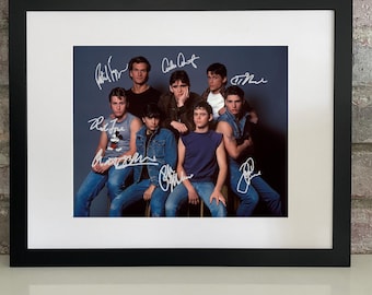 The Outsiders Cast Photo with Reprint Autograph – 80s Teen Drama Poster (Framed or Unframed)