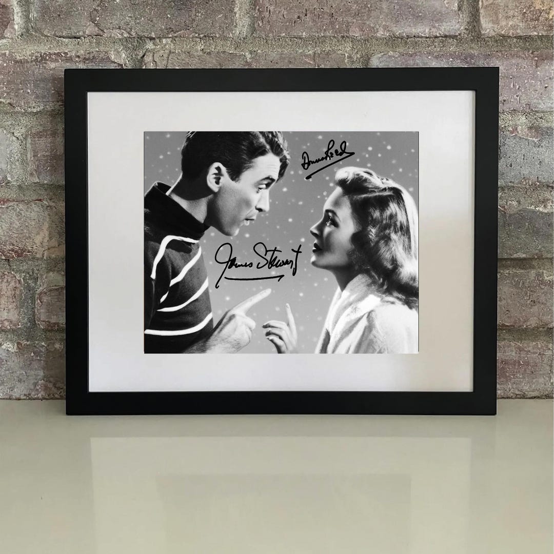 It's a Wonderful Life James Stewart Donna Reed Autographed Signed ...