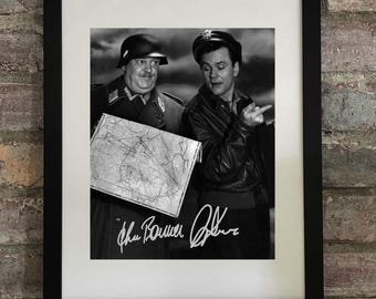 Hogan's Heroes - Schultz & Hogan Signed REPRINT Photo John Banner Bob Crane
