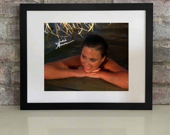 Julie Anderson - Portret z lat 80. z autografem i zdjęciem REPRINT