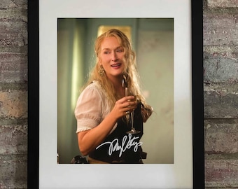 メリル・ストリープ直筆サイン入り超大型写真… プライム メリル・ストリープ オリジナルサイン入り映画写真 - 額入り