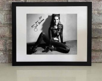 Julie Newmar Signed Autographed Catwoman - Iconic Photo with Signature REPRINT