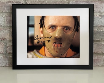 Anthony Hopkins Hannibal Lecter - Foto autografata ristampata - Incorniciata o senza cornice
