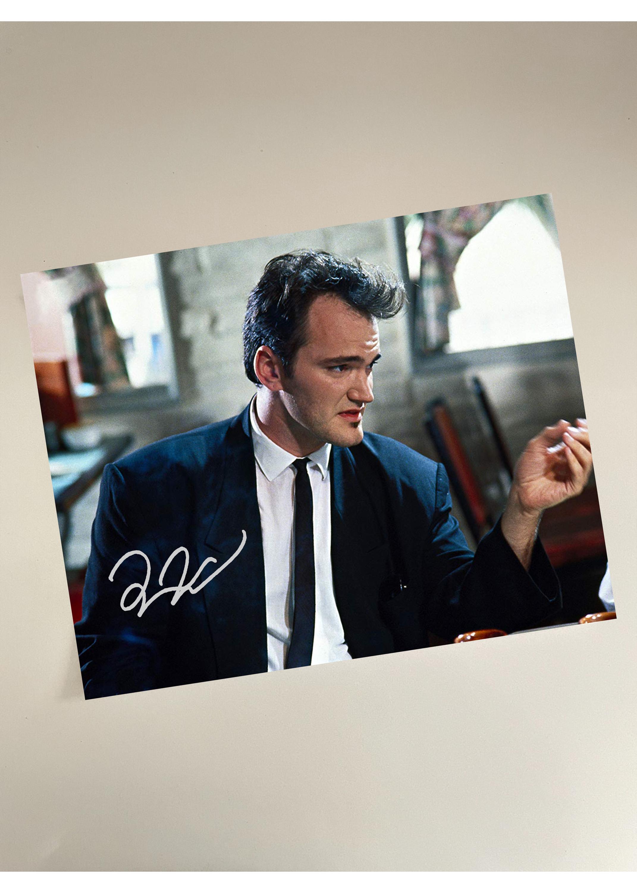 Quentin Inventino Quentin Tarantino Director Poster Photo With Reprint Autograph | Framed ...