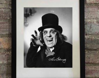 Lon Chaney Sr. - The Man of a Thousand Faces - Signed Autographed REPRINT Photo - Silent Horror Icon