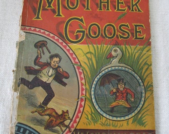 Mother Goose Rhymes Vintage Book