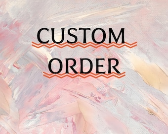 Custom Abstract Textured Painting, Made to Order Canvas Art