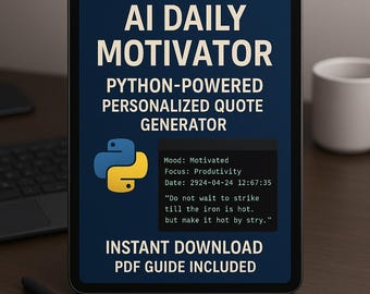 AI täglicher Motivator: Python-getriebener personalisierter Zitat-Generator