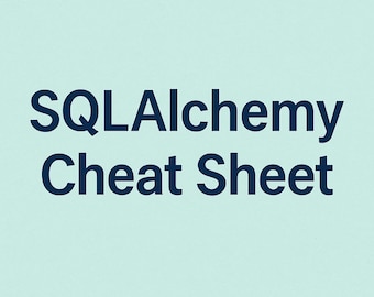 Hoja de trucos de SQLAlchemy