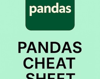 Pandas Cheat Sheet PDF | Python Data Analysis Guide | DataFrame Quick Tips | Learn Pandas Fast