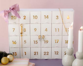 Adventskalender Schmuckkalender, Schmuck, Accessoires, Überraschung, Surprise, Advent, Weihnachten, Xmas, Geschenk, Kette, Armband